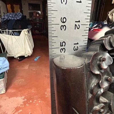 Antique Chinese Hand Carved wooden Chair - Ornate Carving