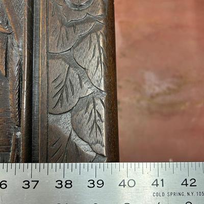 Vintage Asian Hand Carved Wooden Storage Chest