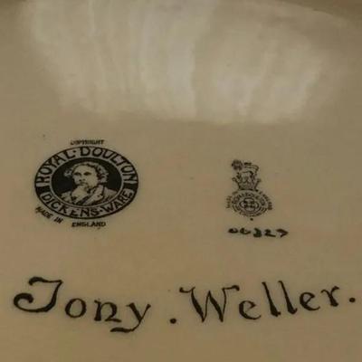 Vintage Tony Weller Royal Doulton 13.5" Charger Plate Preowned from an Estate in Vg Condition.