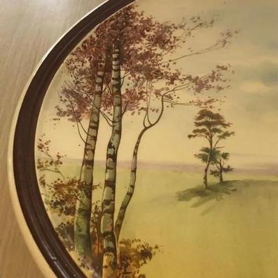 Vintage Royal Doulton English Cottages 13.5" Diameter Charger Collector's Plate Preowned from an Estate.