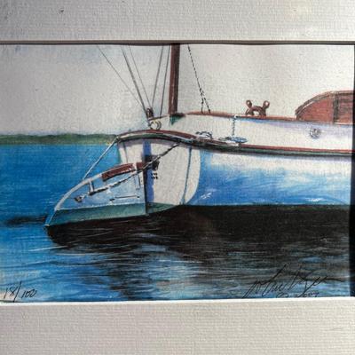 N404 Nautical "Sailing" #18/100 Signed and Numbered Print