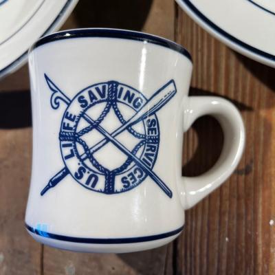 N413 Assorted Nautical Dishes and Mugs