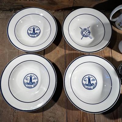N413 Assorted Nautical Dishes and Mugs