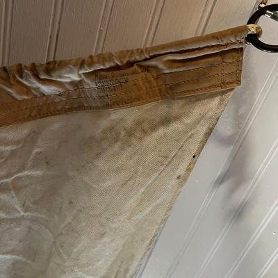 N417 Vintage Size 4 Maritime Linen 3rd Substitute Signal Pennant Flag