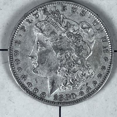 1880 O Morgan Silver Dollar