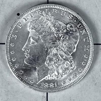 1881 O Morgan Silver Dollar
