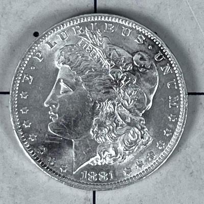 1881 O Morgan Silver Dollar