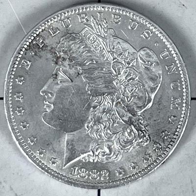 1882 O Morgan Silver Dollar