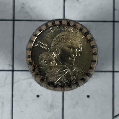 Mint Roll 2000 Sacajawea Dollars 