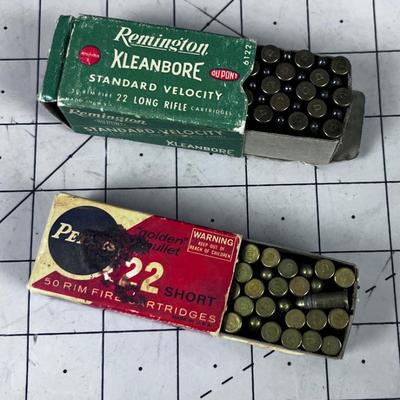 2 Boxes of 22 Long Rifle & Shorts 