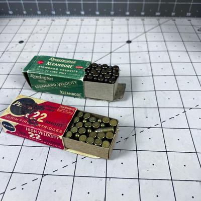 2 Boxes of 22 Long Rifle & Shorts 