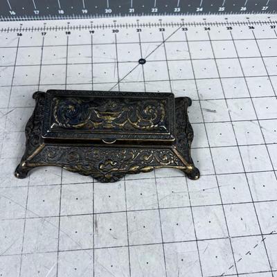 Bronze Desk Ink Well 