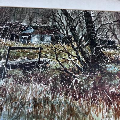 H. Francis Sellers WATERCOLOR Noted UTAH Artist