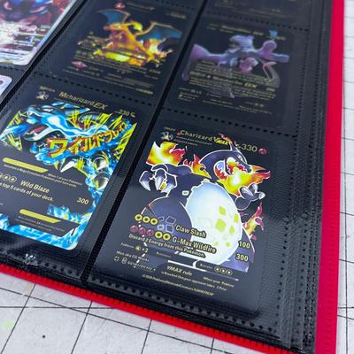 Binder of PokÃ©mon Cards, Gold Foil, Cased and Sleeved 
