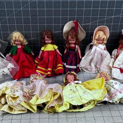 (11) Nancy Ann Story Book Dolls 1940's 