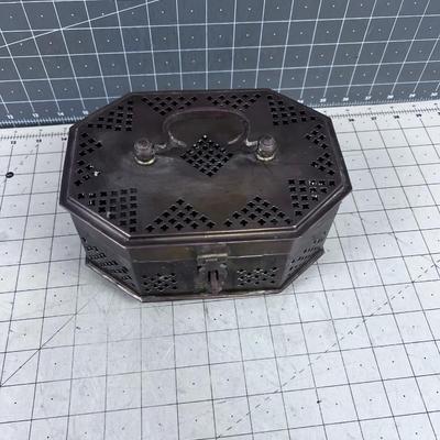 Hand Crafted Brass Box, Vintage