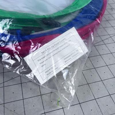 Set of 5 Pop Up Food Covers For the OUTDOORS 