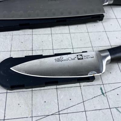 Set of 4 PAMPERED CHEF KNIVES 