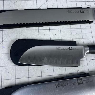 Set of 4 PAMPERED CHEF KNIVES 