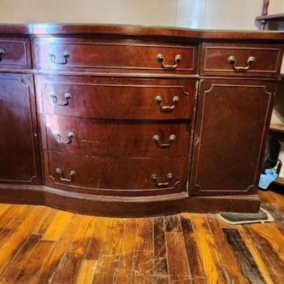 Glass top buffet