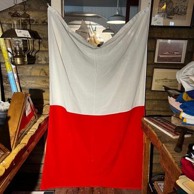 U425 Nautical Size 6 Maritime Nylon H: Hotel Signal Flag