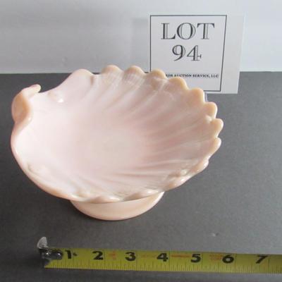 Vintage Cambridge Crown Tuscan Shell Compote