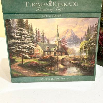 Thomas Kinkade Duo ~ 1000 Pc Puzzle & Book