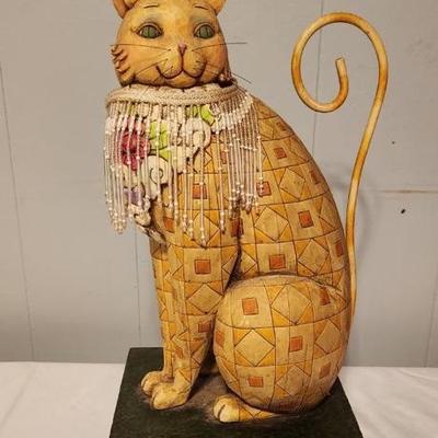 Decorative glass cat