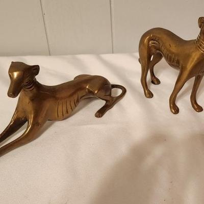 Brass dogs
