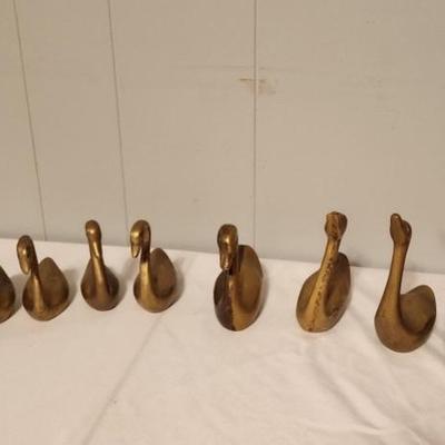 Brass duck heads - 9