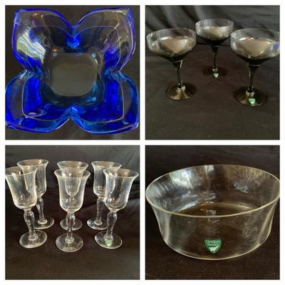 Orrefors Glass Collection incl. Blue Lotus Bowl (DR-HS)