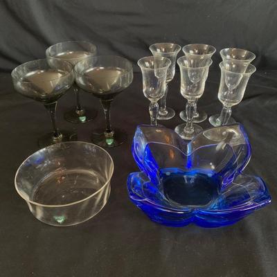 Orrefors Glass Collection incl. Blue Lotus Bowl (DR-HS)
