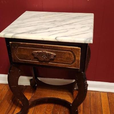 Marble top end table - wobbly