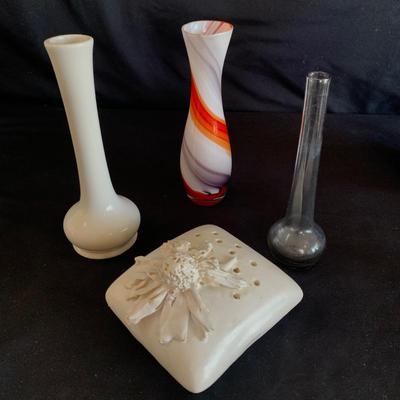 Hall & Other Vases Plus Floral Frogs (DR-HS)