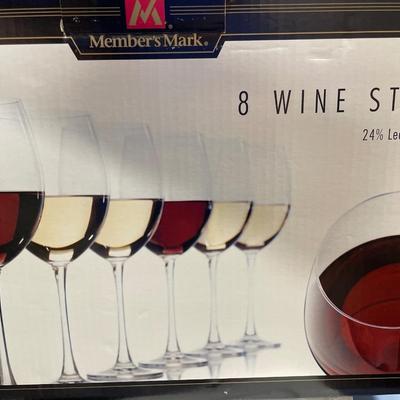 New in box wine glasses