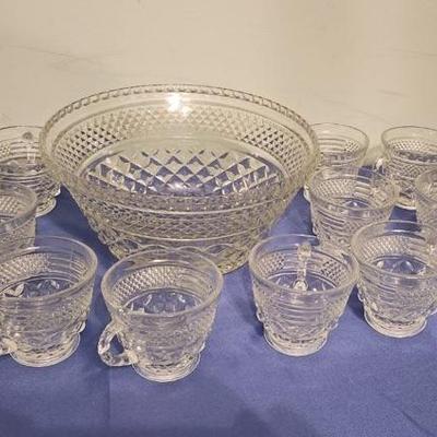 Crystal glass and bowl - 13 pieces