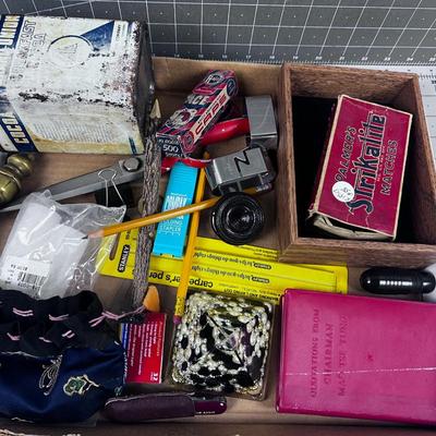 Mixed Tray of Items Book, Tin, Pyramid