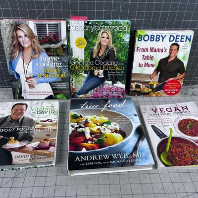 6 various Cookbooks