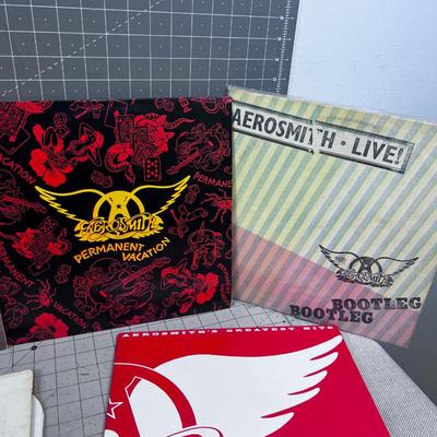 9 Aerosmith Album LOT 