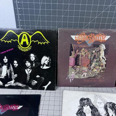 9 Aerosmith Album LOT 