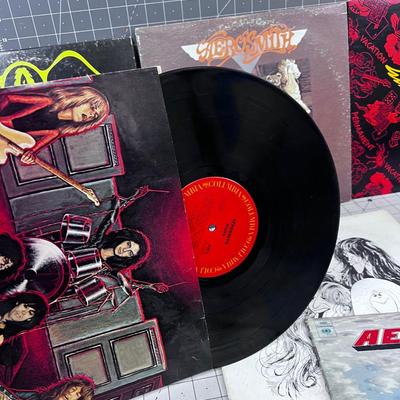 9 Aerosmith Album LOT 