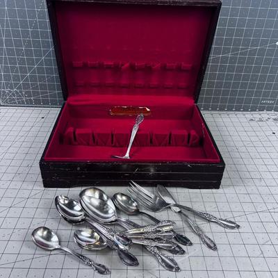Silverware Box Set of Victorian Rose 