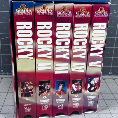 ROCKY 1 through 5 VHS 