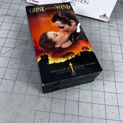 GONE WITH THE WIND - 2 VHS and 1 deluxe Edition.