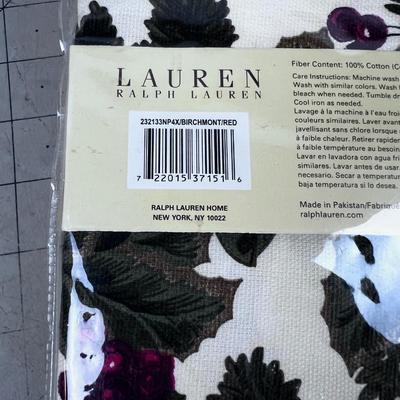 Ralph Lauren 3 Sets of 4 "BIRCHMONT" RED 