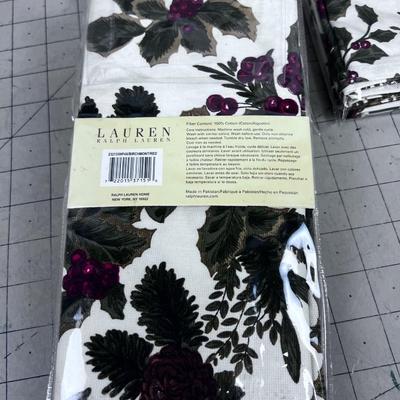 Ralph Lauren 3 Sets of 4 "BIRCHMONT" RED 