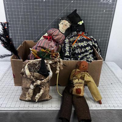 VINTAGE hand crafted spooky Halloween 