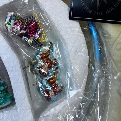 CHRISTOPHER RADKO Home for the Holidays Ornament Set NEW 