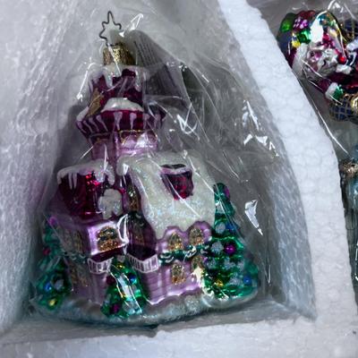 CHRISTOPHER RADKO Home for the Holidays Ornament Set NEW 