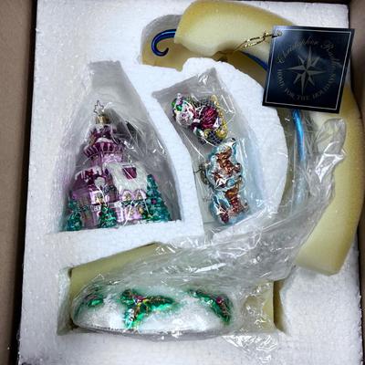 CHRISTOPHER RADKO Home for the Holidays Ornament Set NEW 